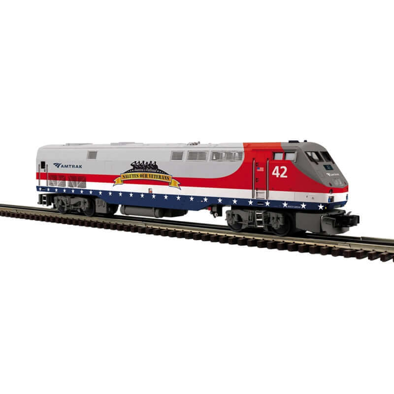 ATLAS PREMIER P42 LOCOMOTIVE AMTRAK¨ P42 SALUTE TO VETERANS ROAD NUMBER 42 (3 RAIL)
