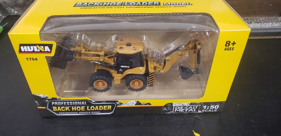 DIE CAST BACKHOE W/LOADER 1/50
