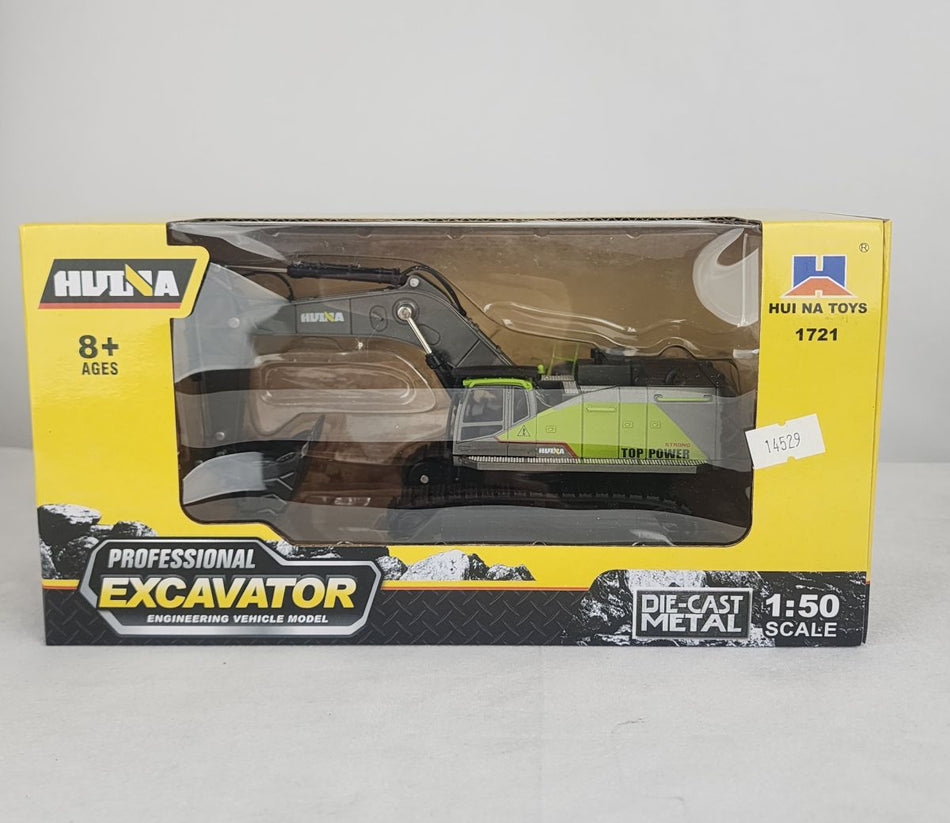 DIE CAST ALLOY EXCAVATOR-GREEN 1/50
