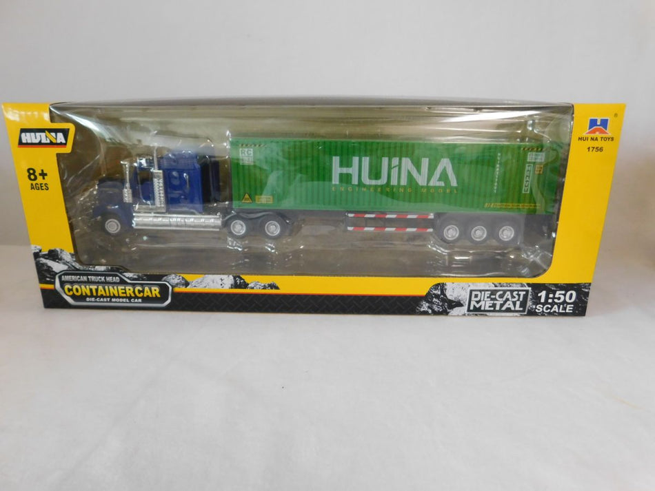 DIECAST TRUCK BLUE CAB/GREEN CONTAINER