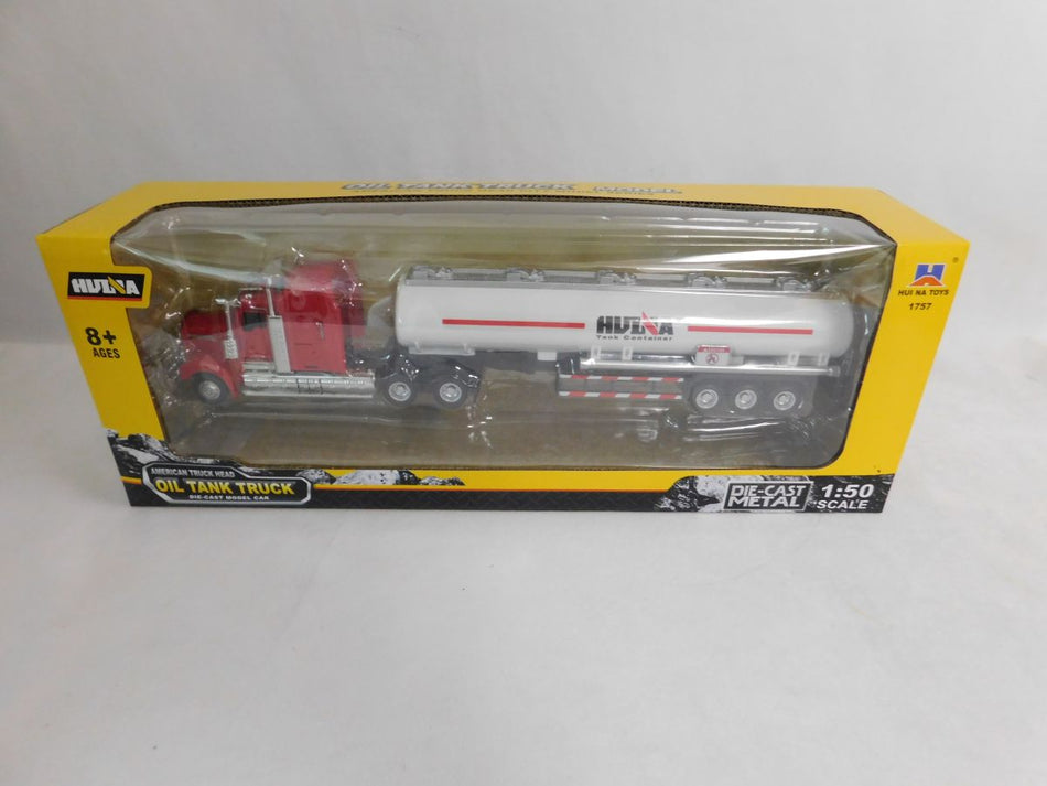 DIECAST TRUCK RED CAB/WHITE TANKER