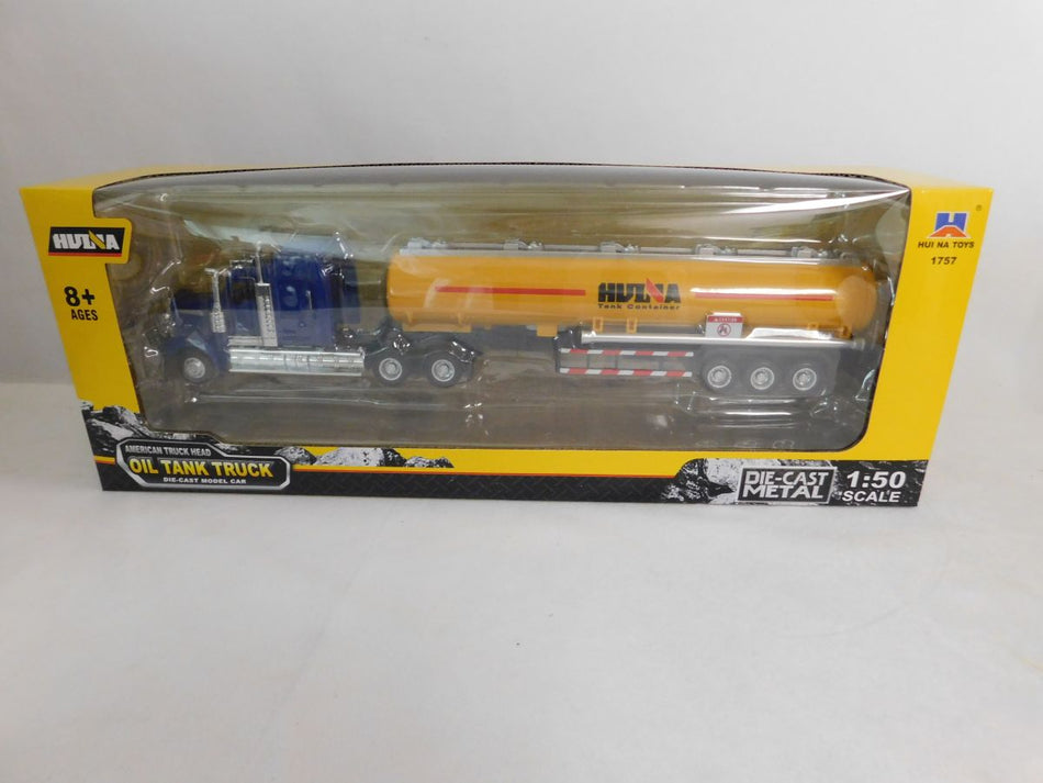 DIECAST TRUCK BLUE CAB/YELLOW TANKER