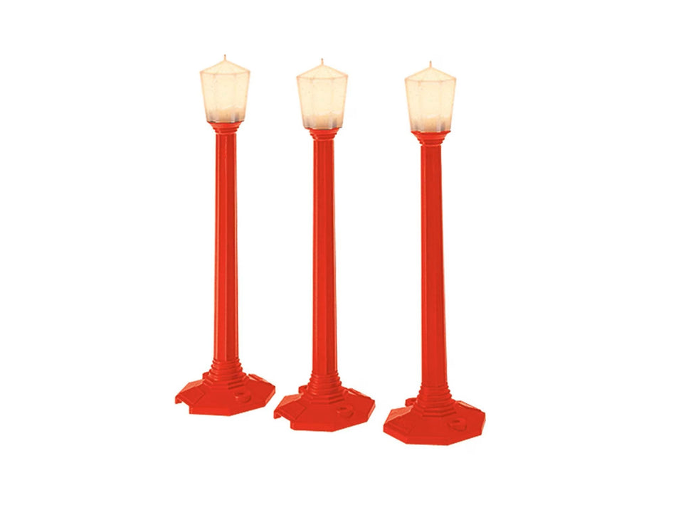 CLASSIC CHRISTMAS STREET LAMPS - PACK OF 3