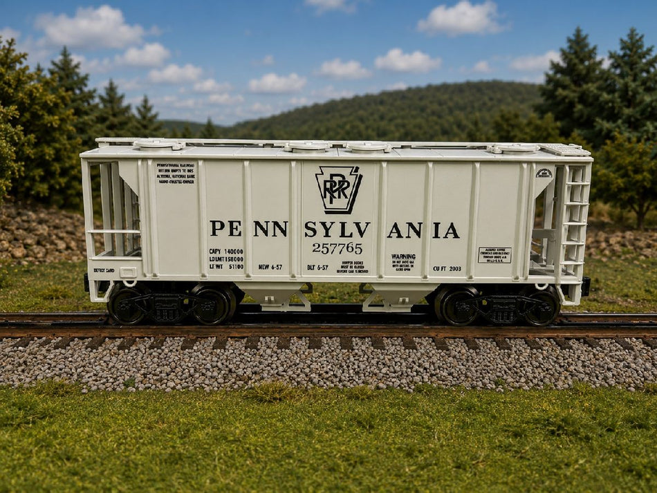RMT 2 BAY COVERED HOPPER PRR