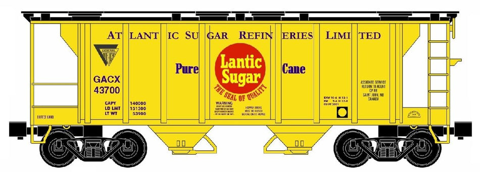 RMT ATLANTIC SUGAR 34 FOOT 2-BAY COVERED HOPPER