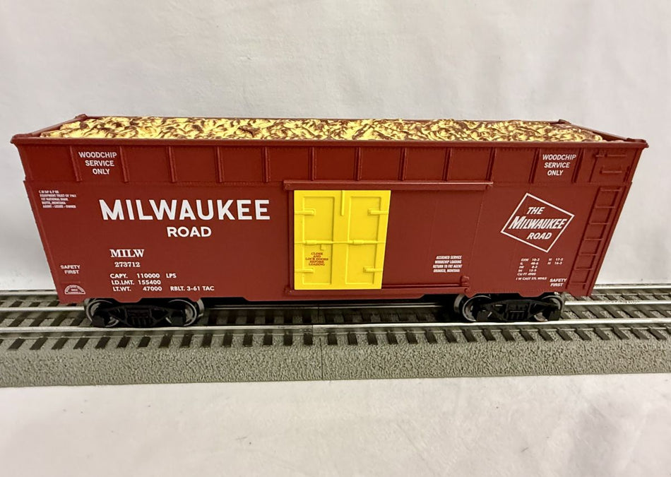 O WOODCHIP CAR MILWAUKEE ROAD - 6 PACK