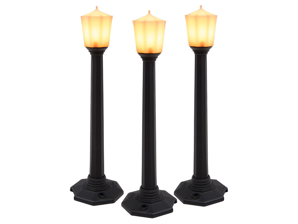 CLASSIC BLACK STREET LAMPS - 3 PACK