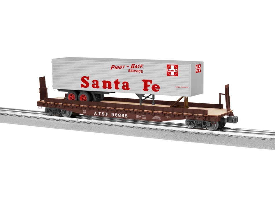 BUY ALL FOUR AND SAVE *ATSF, EL, GN & WM PS-4 FLATS WITH 40 TRAILER