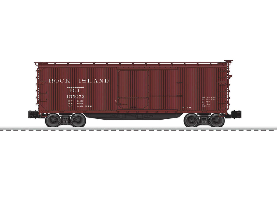 LIONEL ROCK ISLAND USRA DOUBLE SHEATHED BOXCAR (#155073)