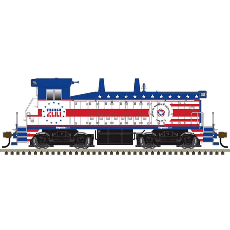 ATLAS MASTER SW9 REPUBLIC STEEL ROAD NUMBER 200 (2 RAIL) NEW LIMITED EDITION COLLECTORS SERIES PAINT SCHEME