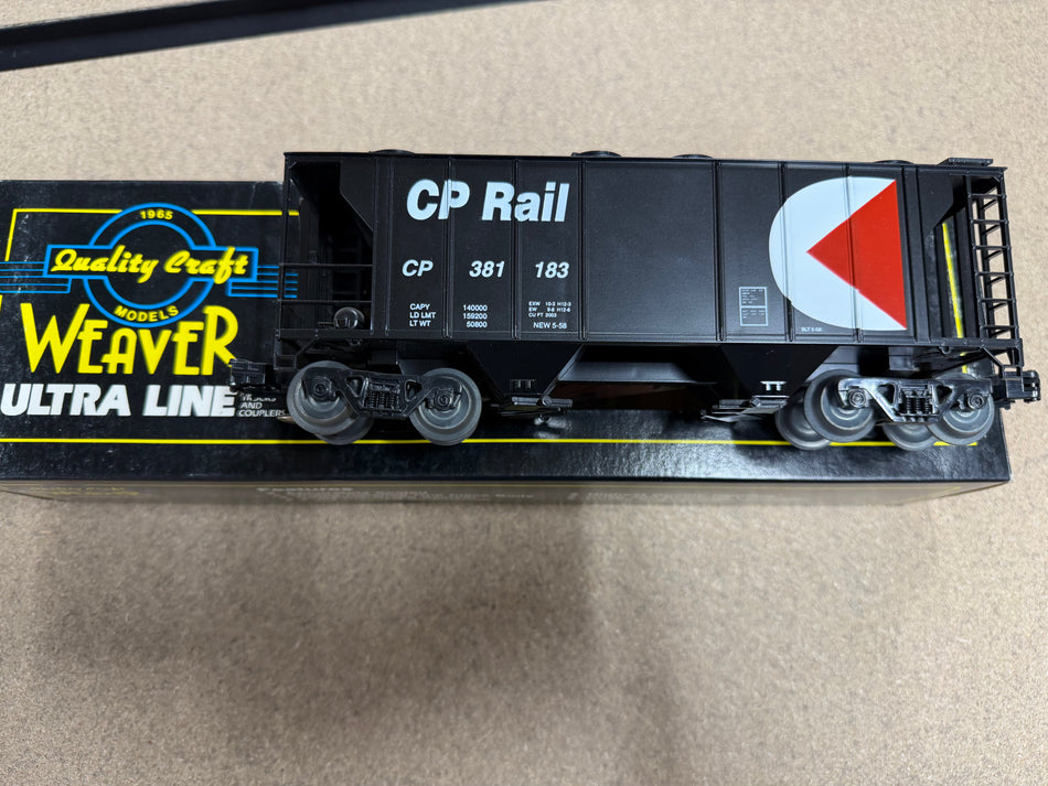 WEAVER PS-2 COVERED HOPPER #38183 CP RAIL - BLACK