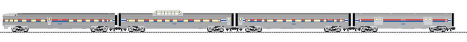 AMTRAK¨ 21" PASSENGER CAR 4-PACK