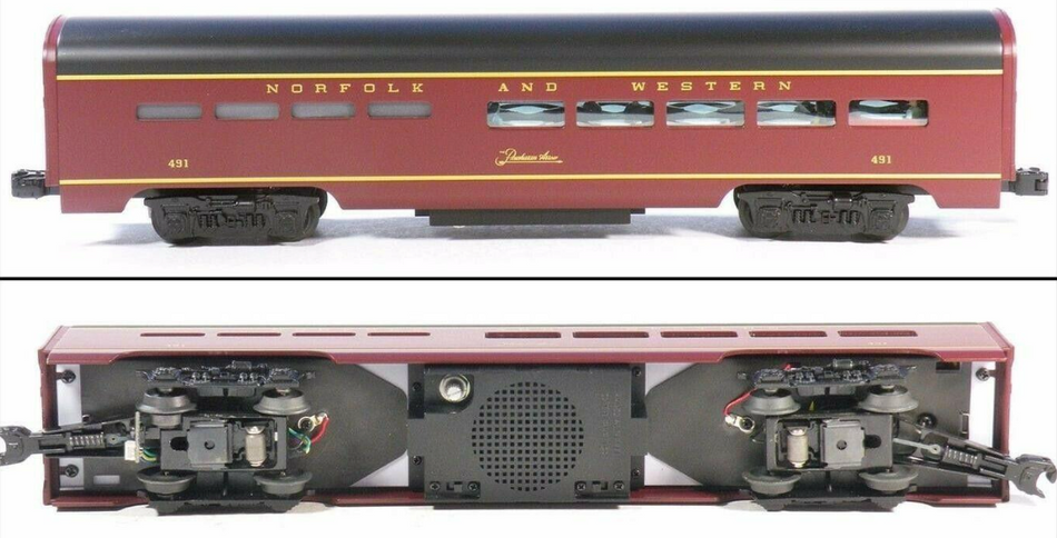 NORFOLK & WESTERN "POWHATAN ARROW" ALUMINUM STREAMLINED STATIONSOUNDS DINER #491