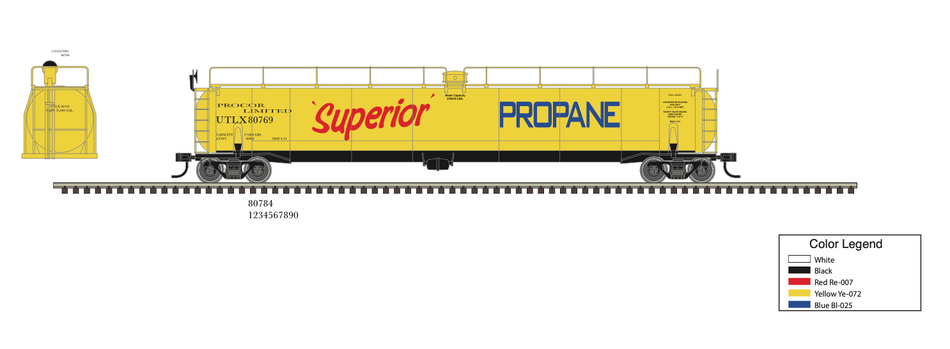 SUPERIOR PROPANE 33,000 TANK CAR #89769