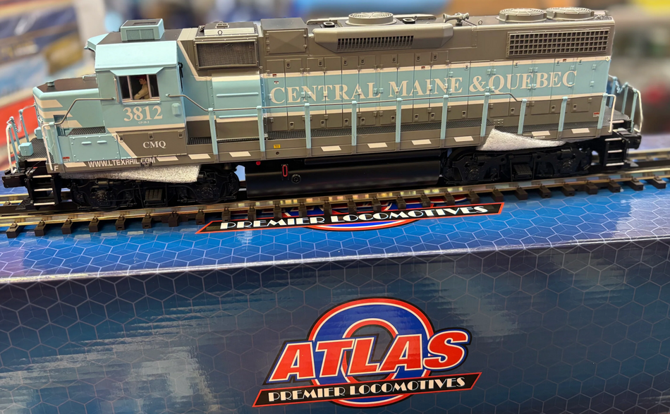 ATLAS GP38-3 CENTRAL MAINE & QUEBEC  - CAB # 3812 (CUSTOM RUN)