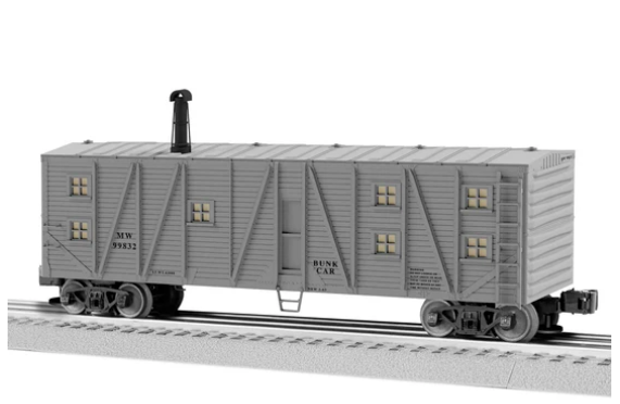 THREE (3) MOW BUNK CAR SET #99832, 99835, 99837