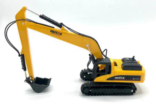 1:50 SCALE DIECAST HUINA LONG REACH EXCAVATOR