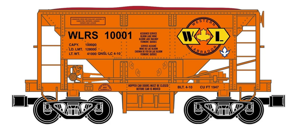 WESTERN LABRADOR RAIL SERVICE ORE CAR