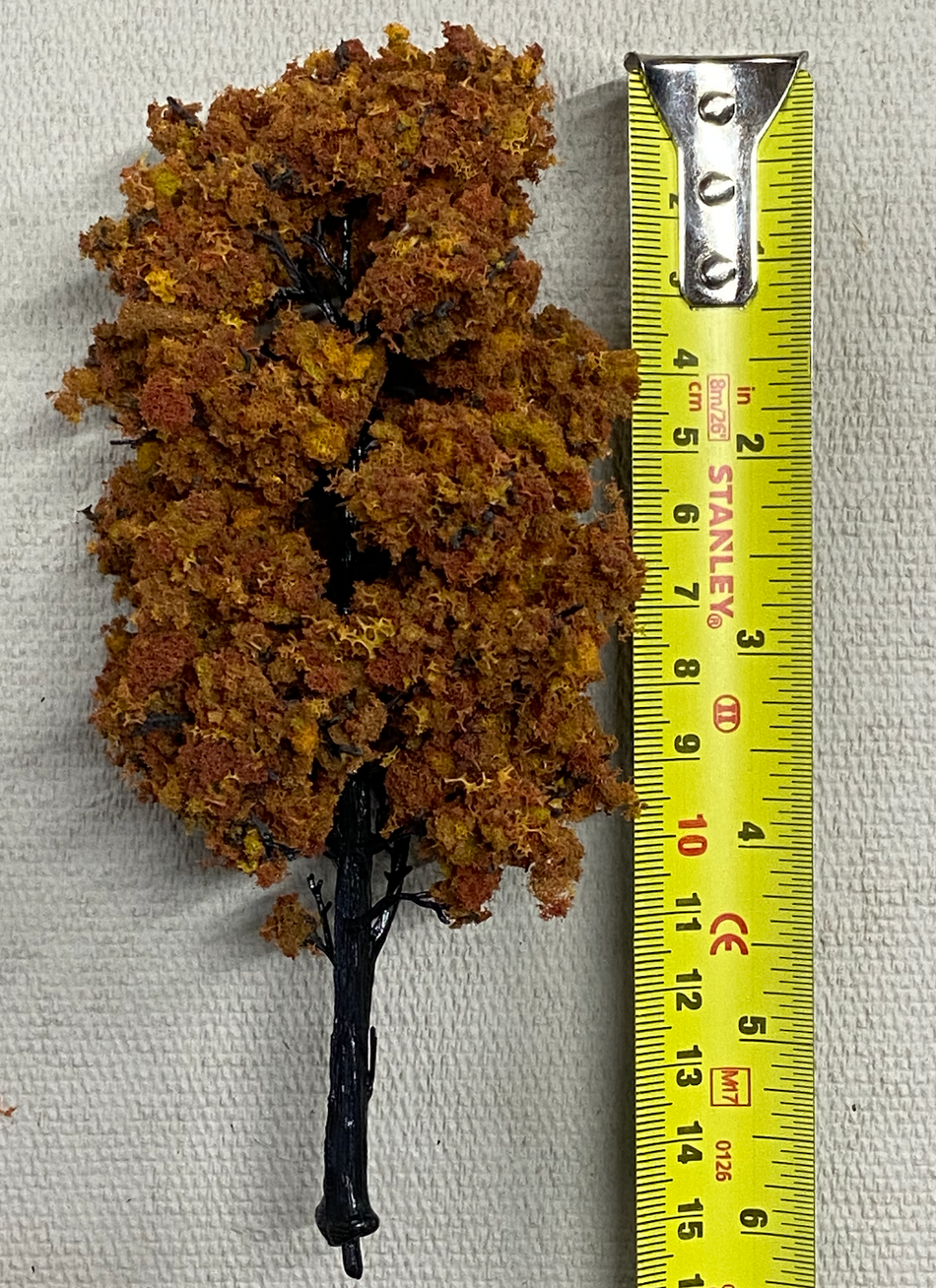 6" DECIDUOUS TREE AUTUMN ORANGE (SOLD INDIVIDUALLY)