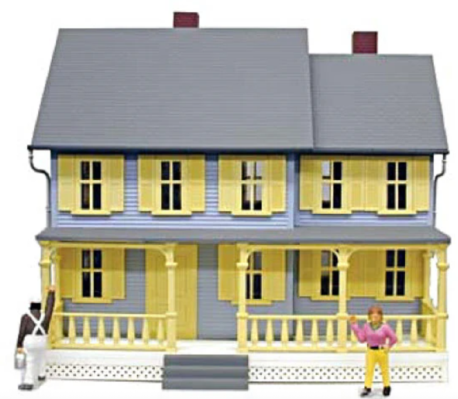 MODEL POWER 6357 JORDAN'S HOUSE LIGHTED BUILT-UP BUILDING (PRE-OWNED)