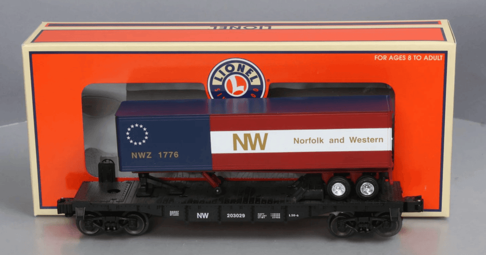 Wagon plat N &amp; W avec remorque