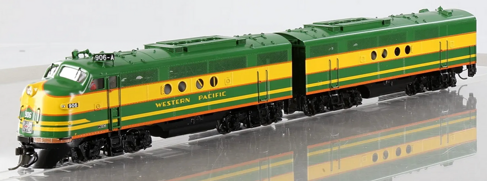  SUNSET MODELS 3RD RAIL EMC(EMD) FT A&B POWERED WESTERN PACIFIC- 3 RAIL