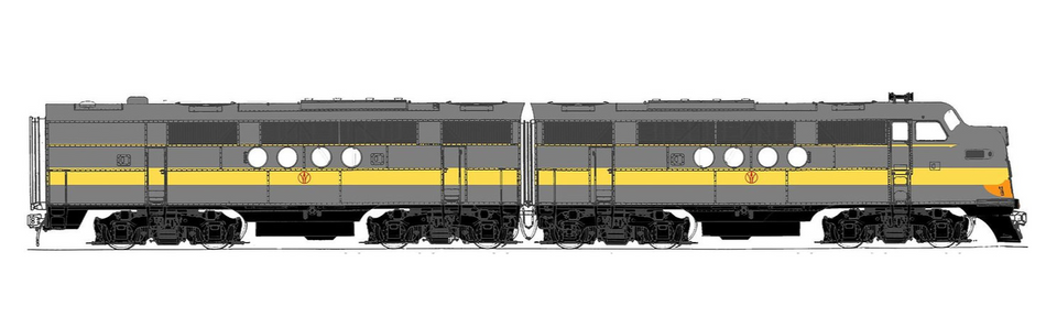  SUNSET MODELS 3RD RAIL EMC(EMD) A&B NEW YORK ONTARIO & WESTERN - 2-RAIL