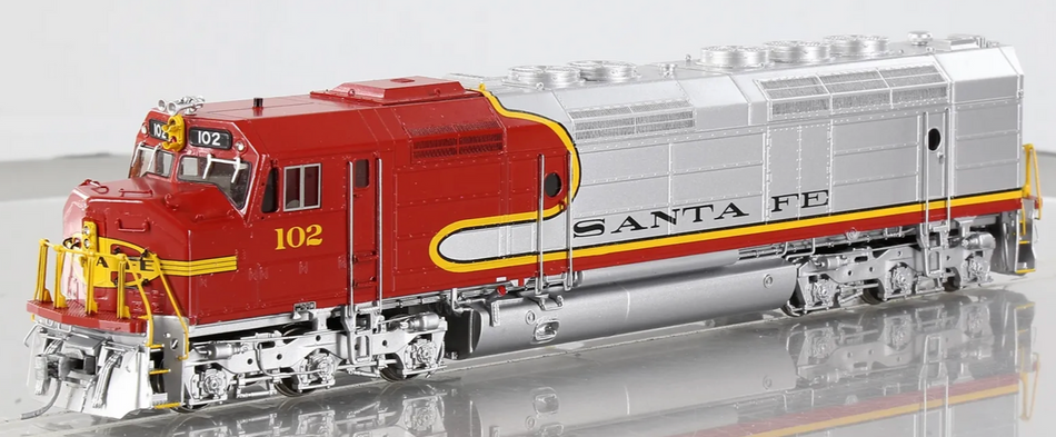 SUNSET MODELS 3RD RAIL EMD FP45 SANTA FE - 2 RAIL