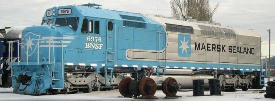 SUNSET MODELS 3RD RAIL EMD SDF40-2 MAERSK BNSF #6976 - 2 RAIL