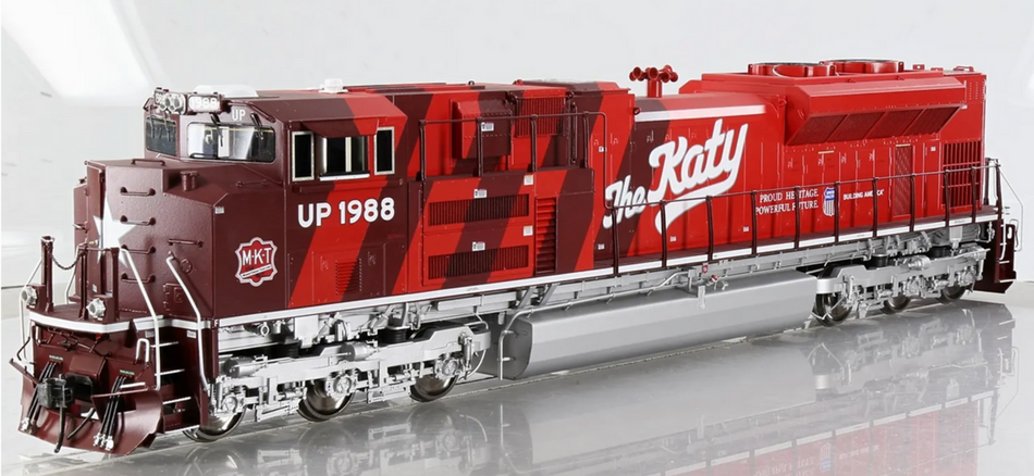 SUNSET MODELS 3RD RAIL EMD SD70ACE UP KATY #1988 - 3 RAIL