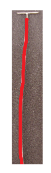 GARGRAVES 8" PIGTAIL, 16 AWG, ROUGE AVEC BROCHE DE VOIE GARGRAVES PKG/12