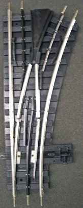 GARGRAVES O GAUGE PHANTOM O-54 "PHANTOM" AIGUILLAGE MANUEL DROIT AVEC RAILS EXTÉRIEURS ÉTAMÉS