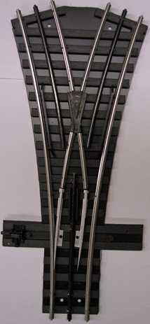 GARGRAVES O GUAGE PHANTOM AIGUILLAGE MANUEL EN Y O-72 "PHANTOM" AVEC RAILS EXTÉRIEURS EN ACIER INOXYDABLE