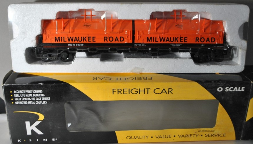 K-LINE MILWAUKEE ROAD SCALE COIL CAR (NEW IN BOX)