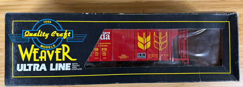 WEAVER PS-2 COVERED HOPPER #106018 CANADA - RED
