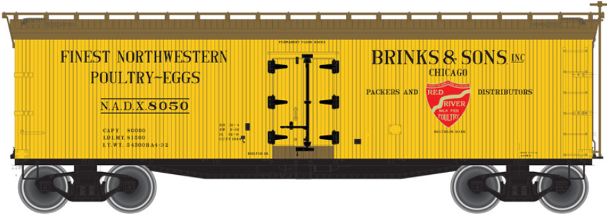 40' WOOD REEFER - BRINKS AND SONS #8050 AND #8052