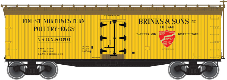 40' WOOD REEFER - BRINKS AND SONS #8052