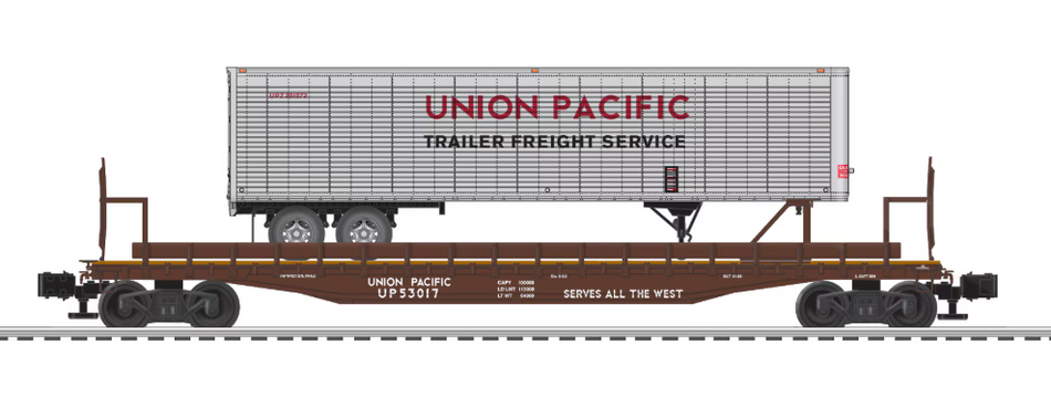 UP PS-4 TWO PACK (#53017 AND #53022) FLAT WITH 40' TRAILER