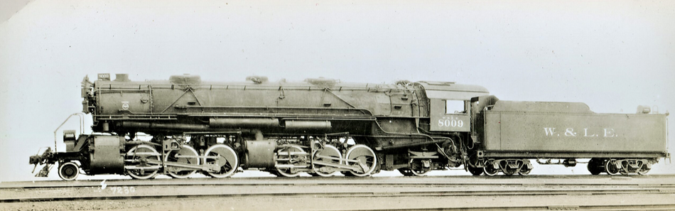 SUNSET MODELS 3RD RAIL WHEELING & LAKE ERIE AND NICKEL PLATE ROAD I3 2-6-6-2'S       2 RAIL
