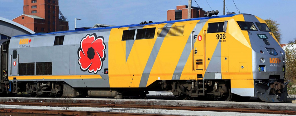 SUNSET MODELS 3RD RAIL GENERAL ELECTRIC P42 VIA RAIL VETERANS - 3 RAIL