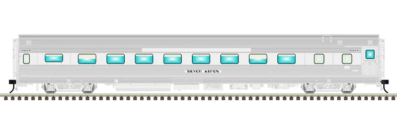 CA ZEPHYR CARS - RIO GRANDE ZEPHYR 4-CAR ADD-ON SET