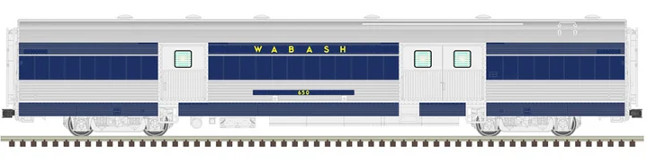 2 RAIL     CA ZEPHYR CARS - WABASH "BLUE BIRD" 202 SILVER/BLUE