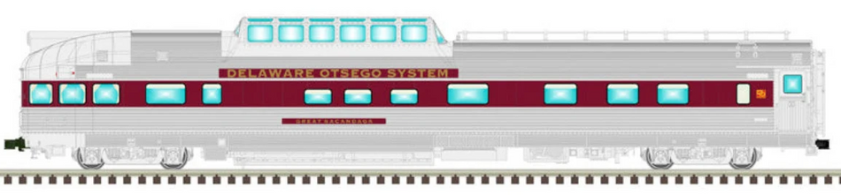 2 RAIL     CA ZEPHYR CARS - DELAWARE OTSEGO SYSTEM "GREAT SACANDAGA" 505 SILVER