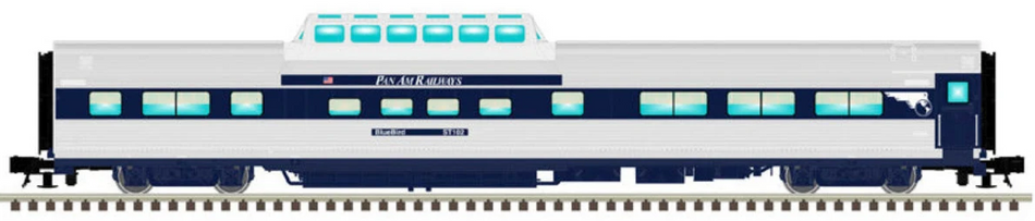 2 RAIL     CA ZEPHYR CARS - PAN AM "BLUEBIRD" 102 SILVER/BLUE