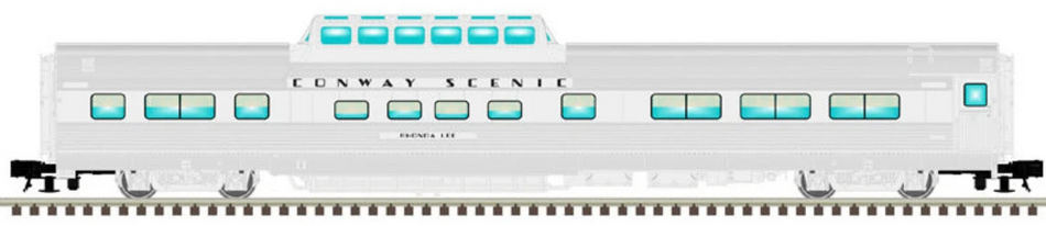 2 RAIL     CA ZEPHYR CARS - CONWAY SCENIC "RHONDA LEE" 4735 SILVER