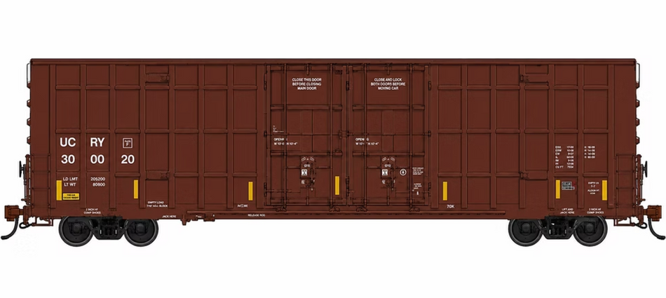 GOLDEN GATE DEPOT GREENBRIER 7550CF 60' PLATE F BOXCARS (1 CAR) 2 RAIL