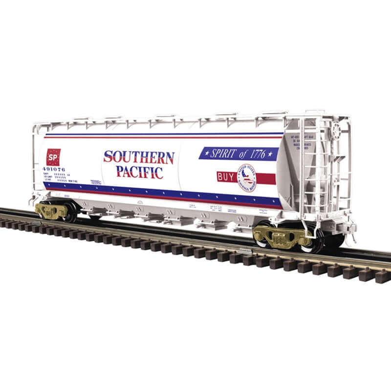 ATLAS MASTER 6  BAY CYLINDRICAL HOPPERS SOUTHERN PACIFIC BICENTENNIAL CAR NUMBERS: 491076 (3 RAIL) NEW LIMITED EDITION COLLECTORS SERIES PAINT SCHEME
