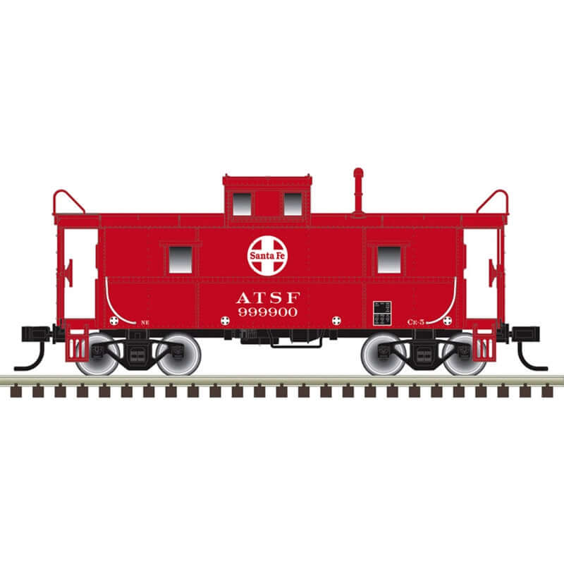 ATLAS TRAINMAN C&O CUPOLA CABOOSE SANTA FE CAR NUMBERS: 999900, 999926 (3 RAIL)