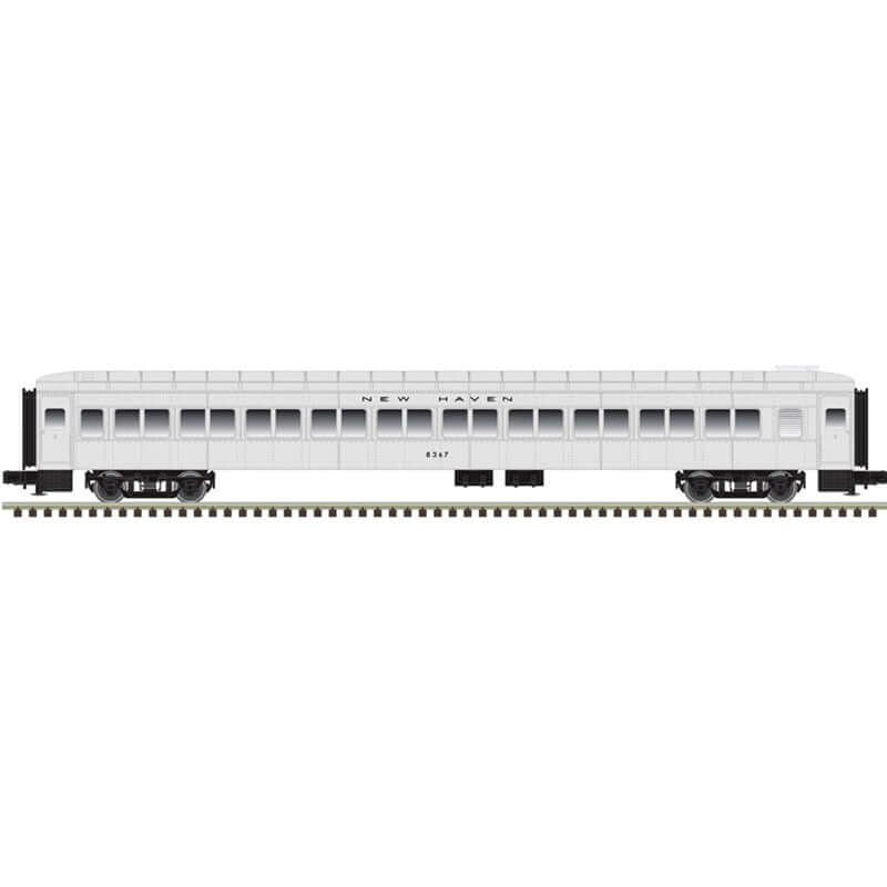 ATLAS TRAINMAN 80' PULLMAN BRADLEY PASSENGER CARS  NEW HAVEN CAR NUMBERS: 8367, 8368, 8369, 8370 (3 RAIL)