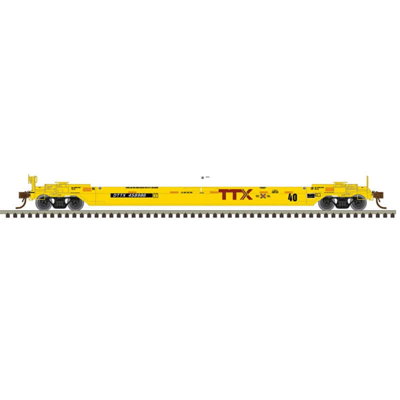 ATLAS MASTER 40' REBUILT WELL CARS TTX "NEXT LOAD ANY ROAD" CAR NUMBERS: 458986, 459230, 459219, 459325 (3 RAIL)